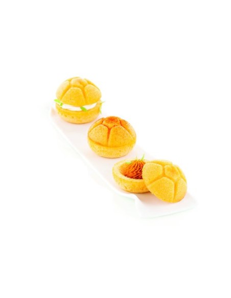 Silikonform für Sandwich Michetta 92 Ø64xh44,5mm