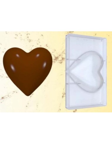 Stampo cioccolato cuore 200gr 160x160 mm