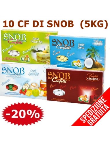 Kit 20 cf Confetti Snob 500 g (10KG)
