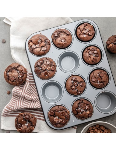 12 Muffinblech aus Antihaft-Stahl Ø 7...