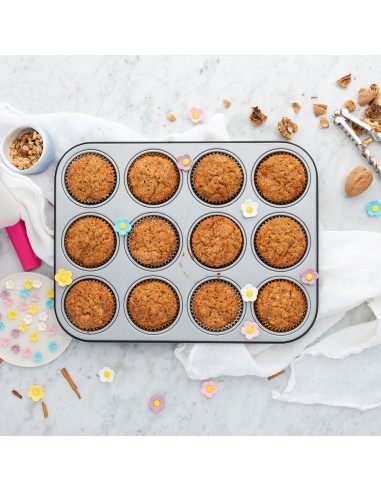 12 Muffinblech aus Antihaft-Stahl Ø 7...
