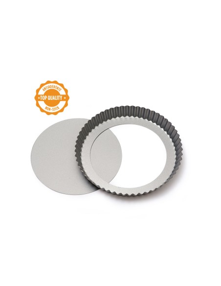 Stampo crostata antiaderente fondo mobile 25xh3,5