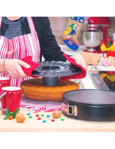Aufklappbare Kuchenform 2 Böden cm 28xh6