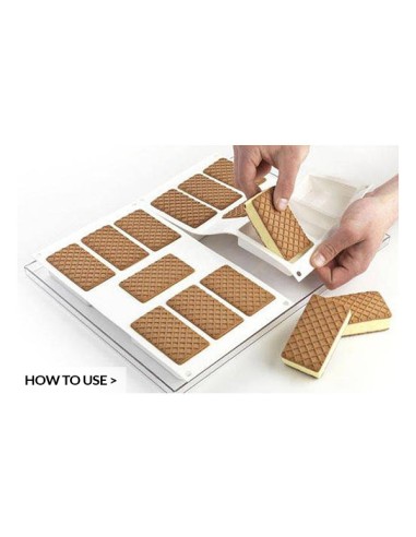 Set 2 stampi silicone gelato Biscotto...