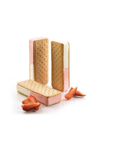 Set 2 stampi silicone gelato Biscotto...