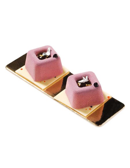 Mittelgroße quadratische Savarin Silikonform