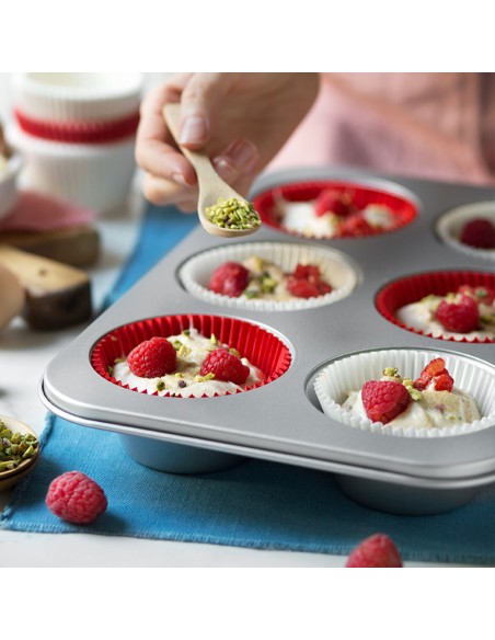 Blech 6 Muffins Jumbo Antihaft-Stahl D 9-34