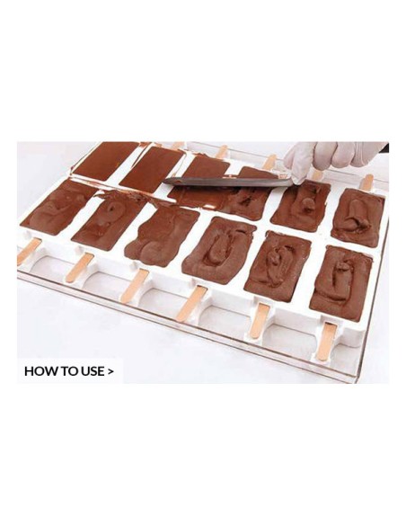 Set 2 stampi silicone Chocostick