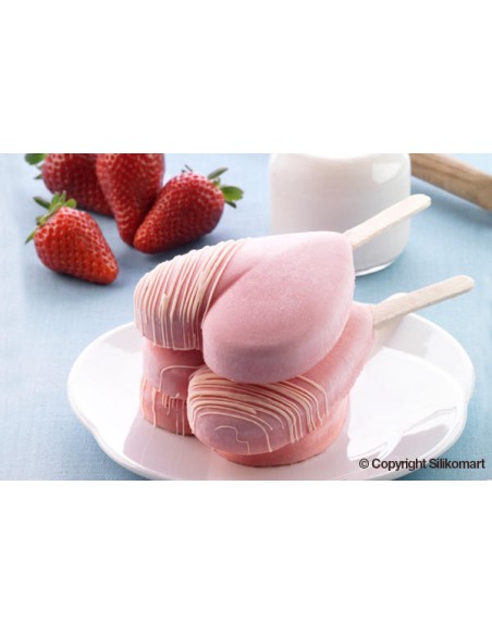 Easy Cream Mini-Herzen Silikonform 3St