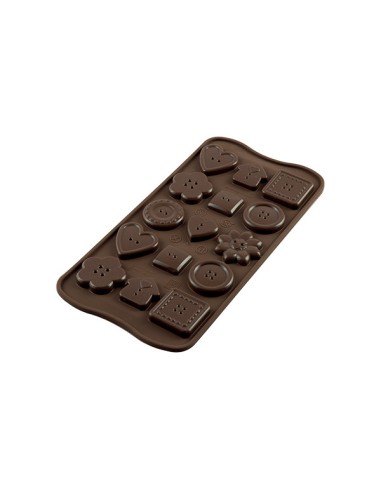 Choco Buttons Silikonform mit...
