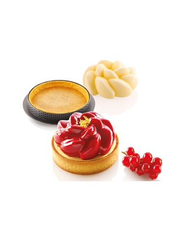 Silikonform Kit Tarte Ring Fleur 80mm