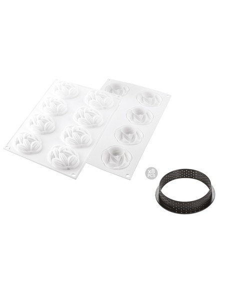 Silikonform Kit Tarte Ring Cocoa 70 mm