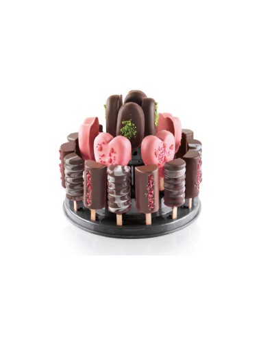 Schwarzer Ständer für Cake Pops...