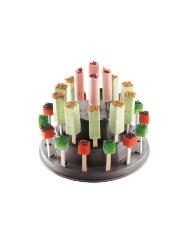 Schwarzer Ständer für Cake Pops...
