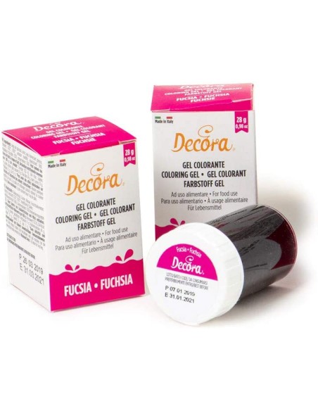 Fuchsia Color Gel Dye 28g Decora