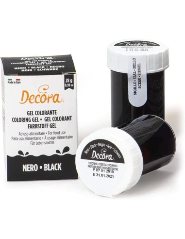 Gel-Farbstoff Schwarz 28g Decora
