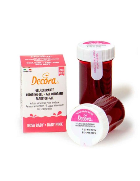 Gel-Farbstoff Babyrosa 28g Decora