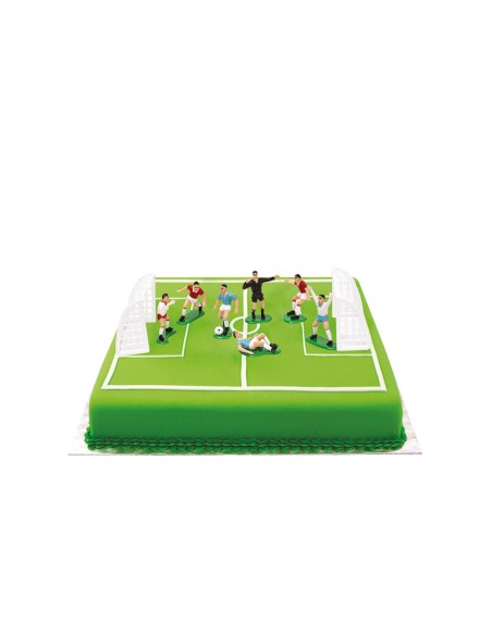 Fußball-Kunststoff-Deko-Set 9-tlg
