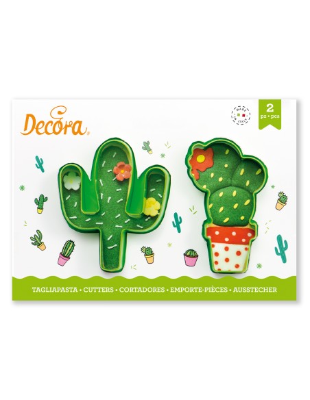 Set 2 Tagliapasta in plastica Cactus