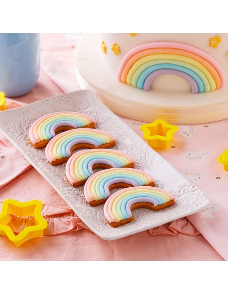 Kit 2 Tagliapasta in plastica Arcobaleno e Nuvola