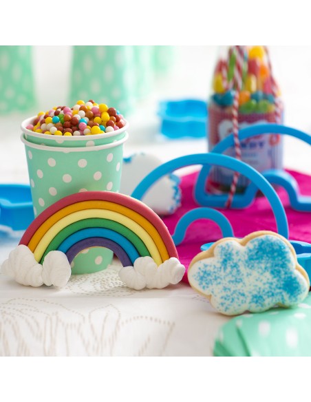 Kit 2 Tagliapasta in plastica Arcobaleno e Nuvola
