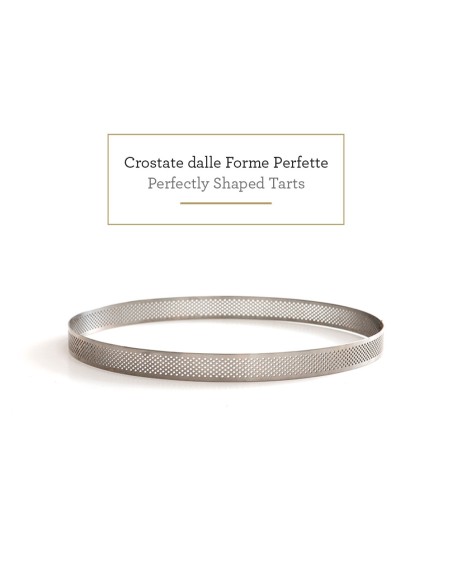 Anello tondo microforato 20xh3,5cm inox+Ricettario