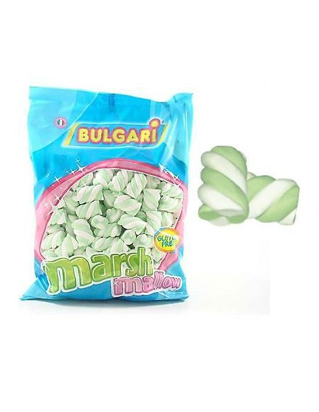 Marshmallow Extrudiertes grünes Geflecht Bulgari 1 KG