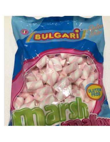 Marshmallow Extrudierte weiße und rosa Tube 1kg
