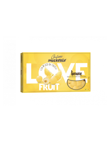 Konfetti Maxtris Love Fruits Zitrone 1 kg Gelb