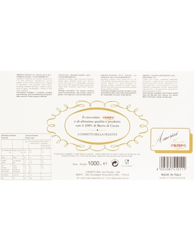 Crispo Confetti Amorini bianchi 1Kg