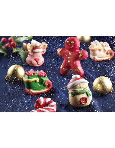 Silikonform 15 Weihnachtsformen