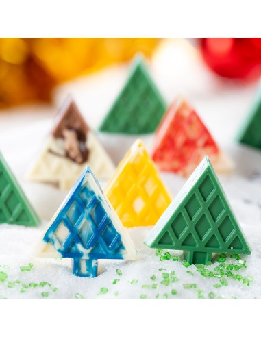 Stampo cioccolatino abete con rombi