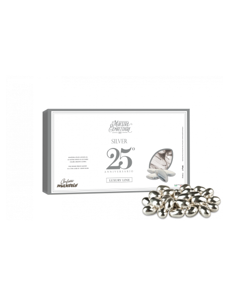 Maxtris Silberkonfetti mit Schokolade 500 gr