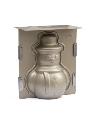 Schneemann 3D-Form 16x8,5xh20 cm +...